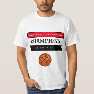 Editable Basketball Champions T Shirt