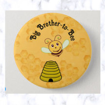 Editable Big Brother to Bee Bumblebee Baby Shower