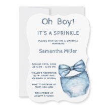 Editable Blue Sprinkle Baby Shower
