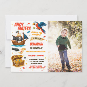Editable Boys Girls Treasure Hunt Theme Inbjudningar