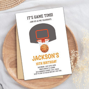Editable Boys Sports Party Inbjudan