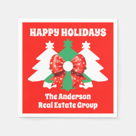 Editable Business Glad helg jul Party Pappersservett