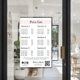 Editable Business Price List Template | Spa, Nail  Poster