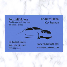 Editable Car Salesman Visitkort