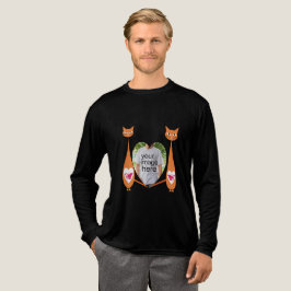 Editable Cat Kärlek Heart Anpassad design T Shirt