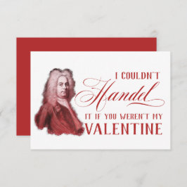 EDITABLE ClassiLE Music w/ Handel Valentine Card Inbjudningar