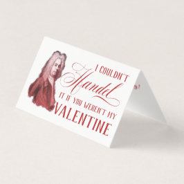 EDITABLE ClassiLE Music w/ Handel Valentine Card Kort