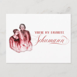 EDITABLE ClassiLE Music w/ Schumann Valentine Helg Vykort