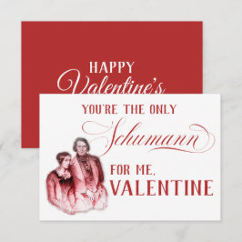 EDITABLE ClassiLE Music w/ Schumann Valentine Inbjudningar