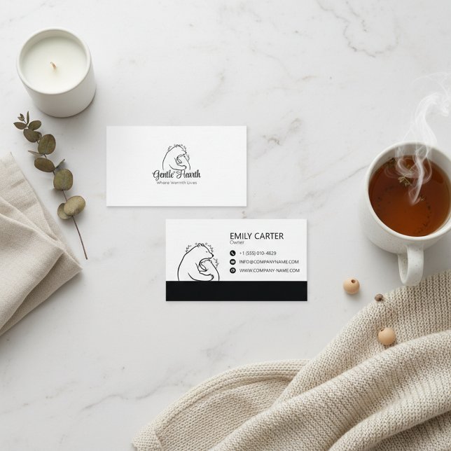 Editable Cozy Brand Business Card Template Visitkort (Skapare uppladdad)