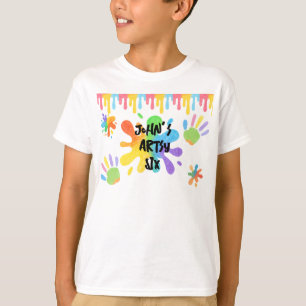 Editable Crayon Stil - Artsy Paint & Palette Part T Shirt