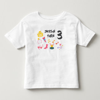 Editable Crayon Stil - Pop Star Diva Birthday T Shirt