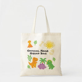 Editable Crayon Style – Dinosaur Roarsome Tote Bag Tygkasse