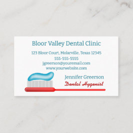 Editable Dental Hygienist Möte och Visitkort