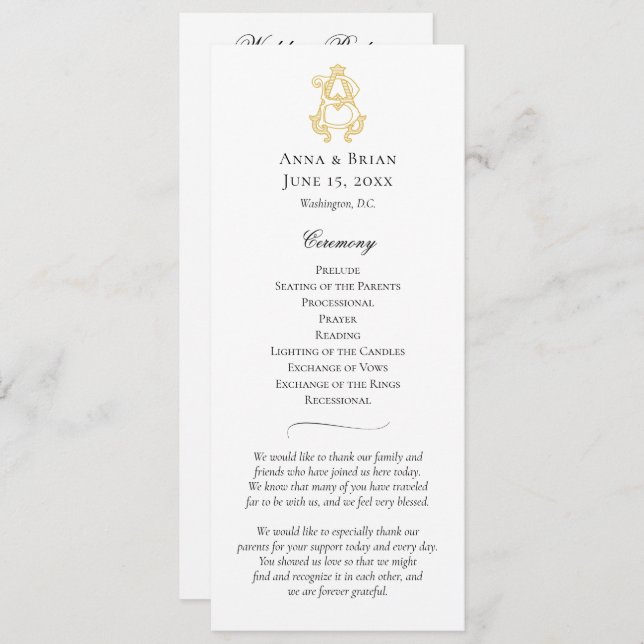 EDITABLE FÄRG AB Monogram BA Monogram Program (Fram/baksida)