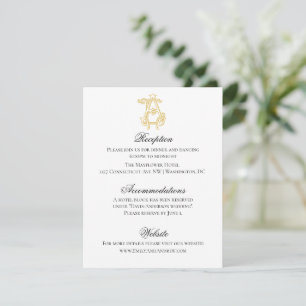 EDITABLE FÄRG AE Monogram EA Monogram - inbjudan