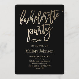 EDITABLE FÄRG Bachelorette Party BRUSHE GLIMMER Inbjudningar