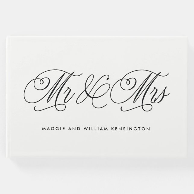 EDITABLE FÄRG Bröllop Guest Bok (Framsida)