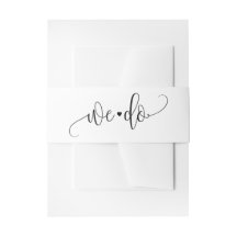 EDITABLE FÄRG bröllopsinbjudan Belly Band #LCC