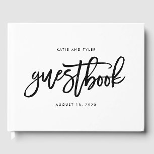 EDITABLE FÄRG Brushed Charm BCC Bröllop Gästböcker