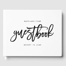 EDITABLE FÄRG Brushed Charm BCC Bröllop Gästböcker