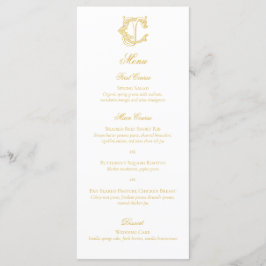 EDITABLE FÄRG CJ Monogram JC Monogram Menu Meny