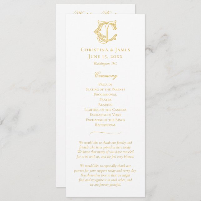 EDITABLE FÄRG CJ Monogram JC Monogram Program (Fram/baksida)