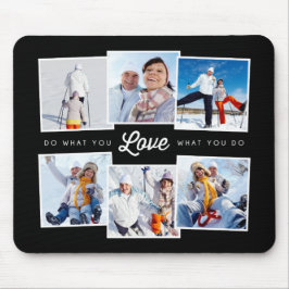 EDITABLE FÄRG gör vad du Kärlekar Foto Mousepad Musmatta