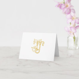EDITABLE FÄRG JJ Monogram JJ-Logotyp, mappat kort