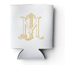 EDITABLE FÄRG JM Monogram MJ Monogram Kan koolera
