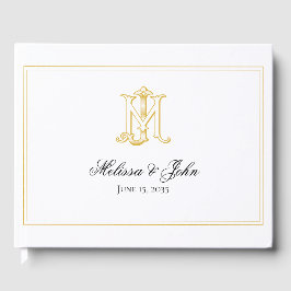 EDITABLE FÄRG MJ Monogram JM Monogram Bok