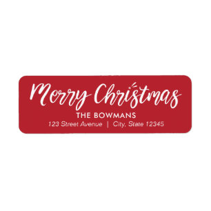 EDITABLE FÄRG Splendid Season jul Adress Returadress Etikett