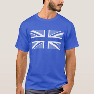 Editable Färg Union Jack Flagga Tee