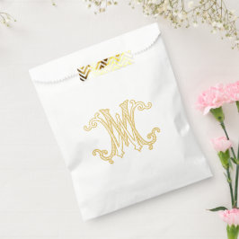 EDITABLE FÄRG WM Monogram MW Logotyp Favoritpålägg