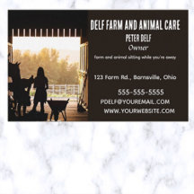 Editable Farm and Animal Care Sitta