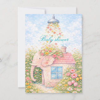 Editable Floral Baby Shower Invitation  Inbjudningar