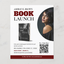Editable Flyer för Bok Launch