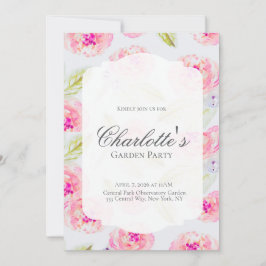 Editable French Garden Bridal Shower Invitation  Inbjudningar