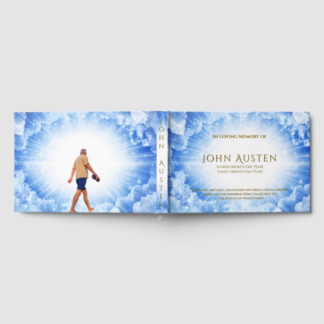 Editable Funeral Guest Book Gästböcker (Full)