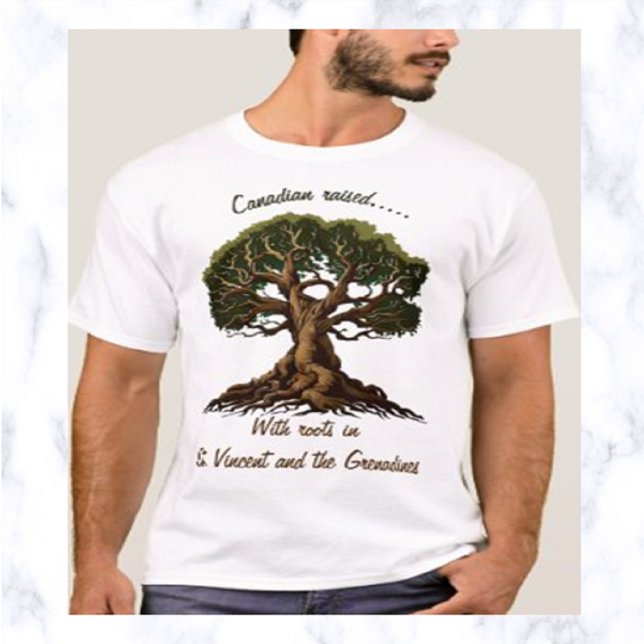 Editable Genealogy Träd med rötter T Shirt (Skapare uppladdad)