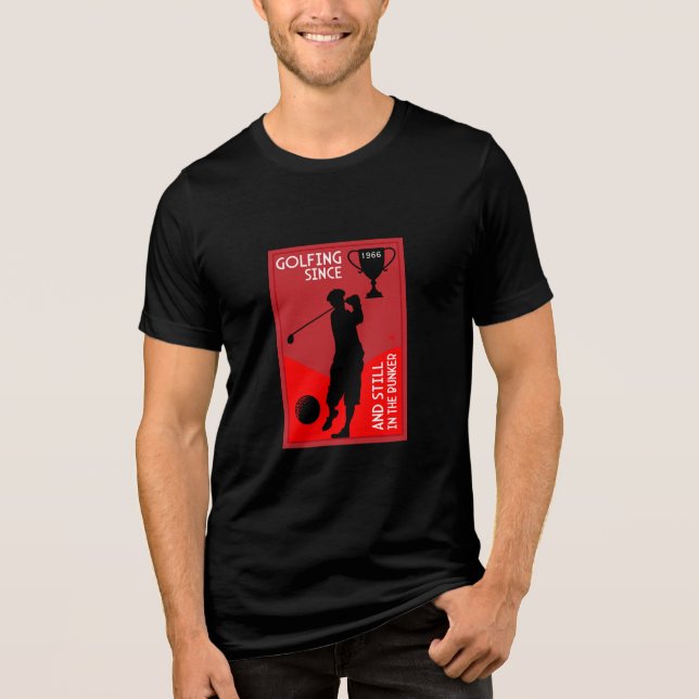 Editable Golfers Birthday Gift T Shirt (Framsida)