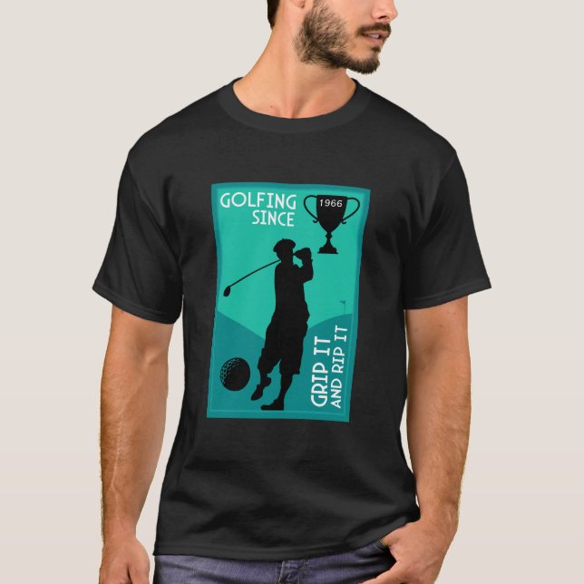Editable Golfers Birthday Gift T Shirt (Framsida)