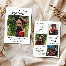 Editable Graduation Photo Invite 2026 Inbjudningar