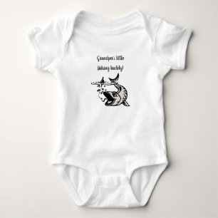 Editable Grandpa's Little Fishing Buddy T Shirt