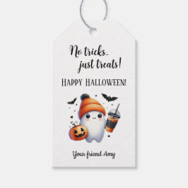 Editable Halloween Bus eller godis Goody Bag Favor Presentetikett