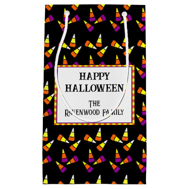 Editable Halloween Candy corn Mönster (Framsidan)
