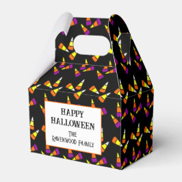Editable Halloween Candy corn Mönster Presentaskar