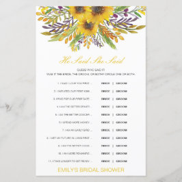 Editable Han sa att hon sa Möhippa Game