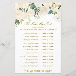 Editable Han sa att hon sa Möhippa Game