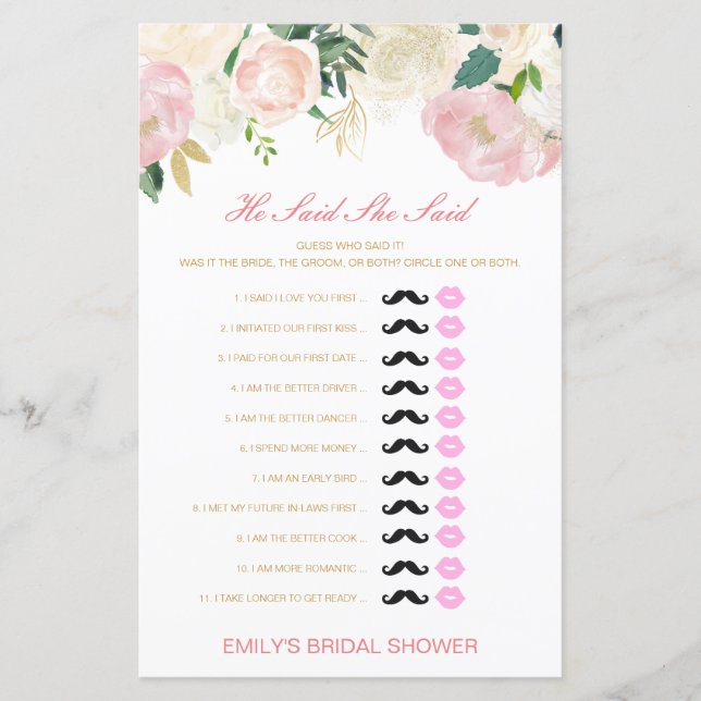 Editable Han sa att hon sa Möhippa Game (Framsida)